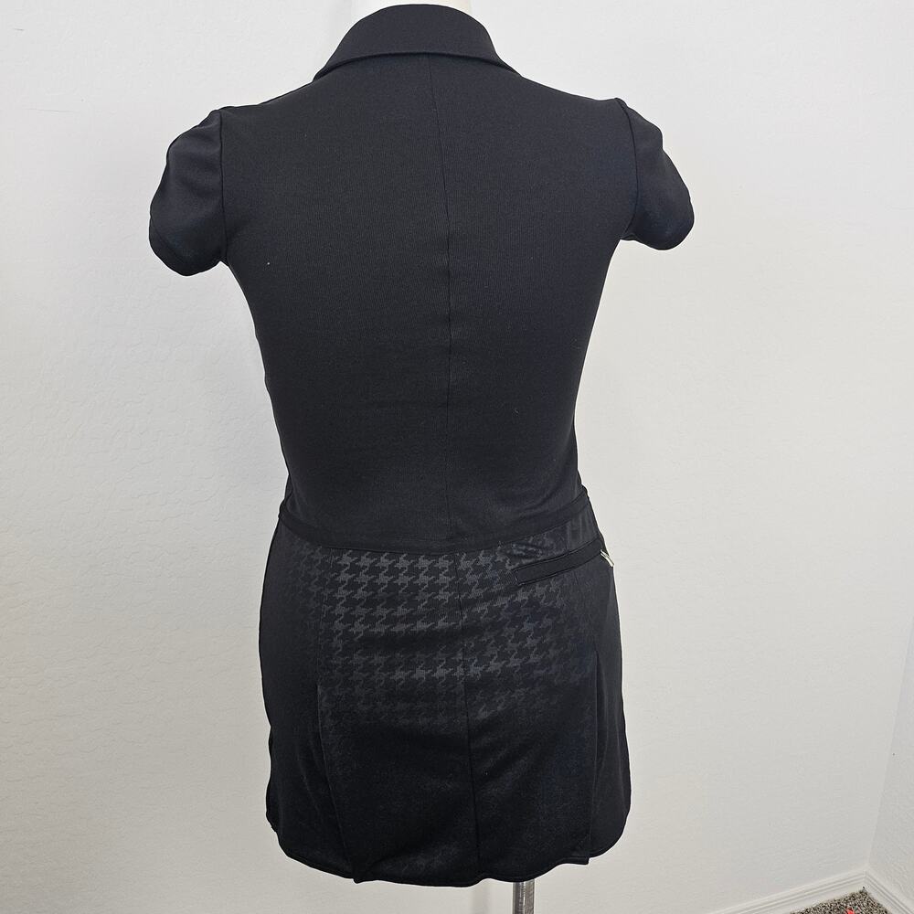 Adidas Climate Womens Golf Dress Short Sleeve Pleated Skirt black sz 2 - Picture 5 of 11